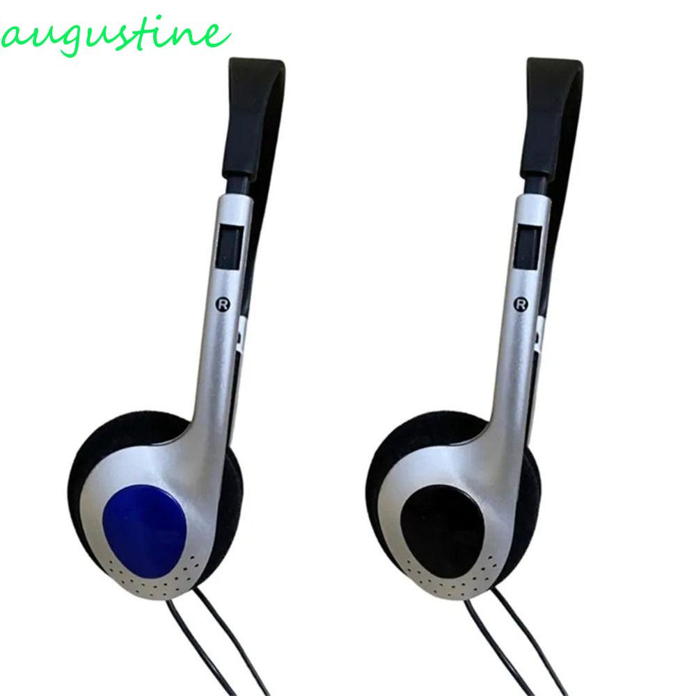 AUGUSTINE Retro Headphone, Wired Y2k Headphones, Fashion Style Vintage Blue Black 80s 90s Retro Headset for CD/Walkman/Mp3