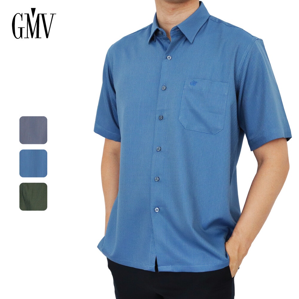 GMV Men's Short Sleeve Shirt- GM42102B231