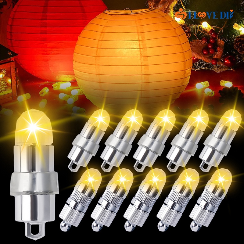 High Quality ABS Waterproof Mini LED Ambient Lamp Decor/ Balloon Paper Lantern Decorative Light Bulb/ Home Festive Party Scene Setup Hanging Lamp