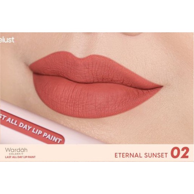 Reliable Essential Get Long-Lasting Matte Perfection Wardah Colorfit Last All Day Lip Paint Cream 4.2g Must - Image 3