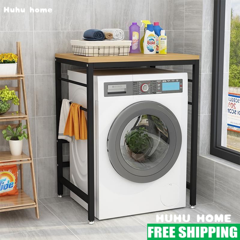 Washing Machine Rack Drum Dishwasher Simple Household Floor-standing Balcony Double-Layer Dryer Top Storage Shelf F3BH