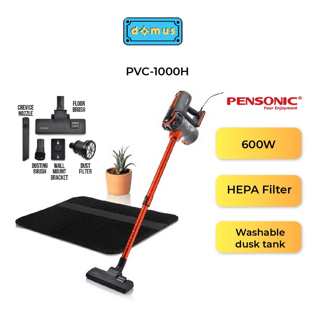 Pensonic Wired Stick Vacuum Cleaner Handheld Vaccum 2 In 1 Vacum Rumah Murah 0.5L 550W 吸尘机 PVC-1000H