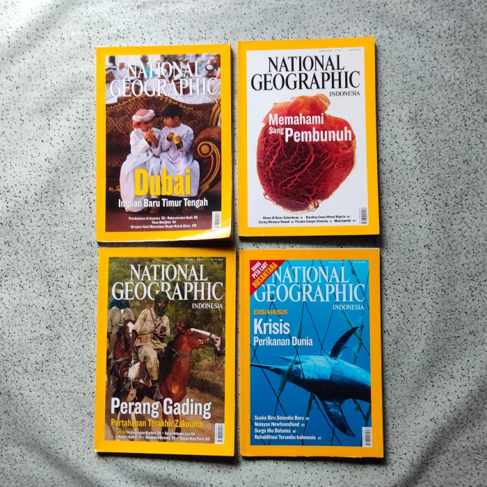 Complete 5-ex NATIONAL GEOGRAPHIC Magazine Package Check The Description