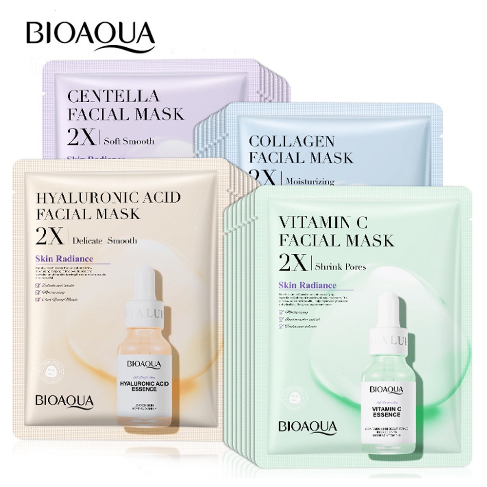 BIOAQUA Centella Collagen Hydrating Moisturizing Refreshing Moisturizing Facial Mask (1pcs)