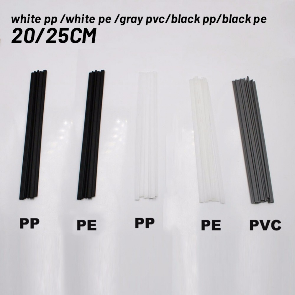 Plastic PP /PVC/ PE 10pcs Welding Rod Baffles Pipes Black Chemical Barrels