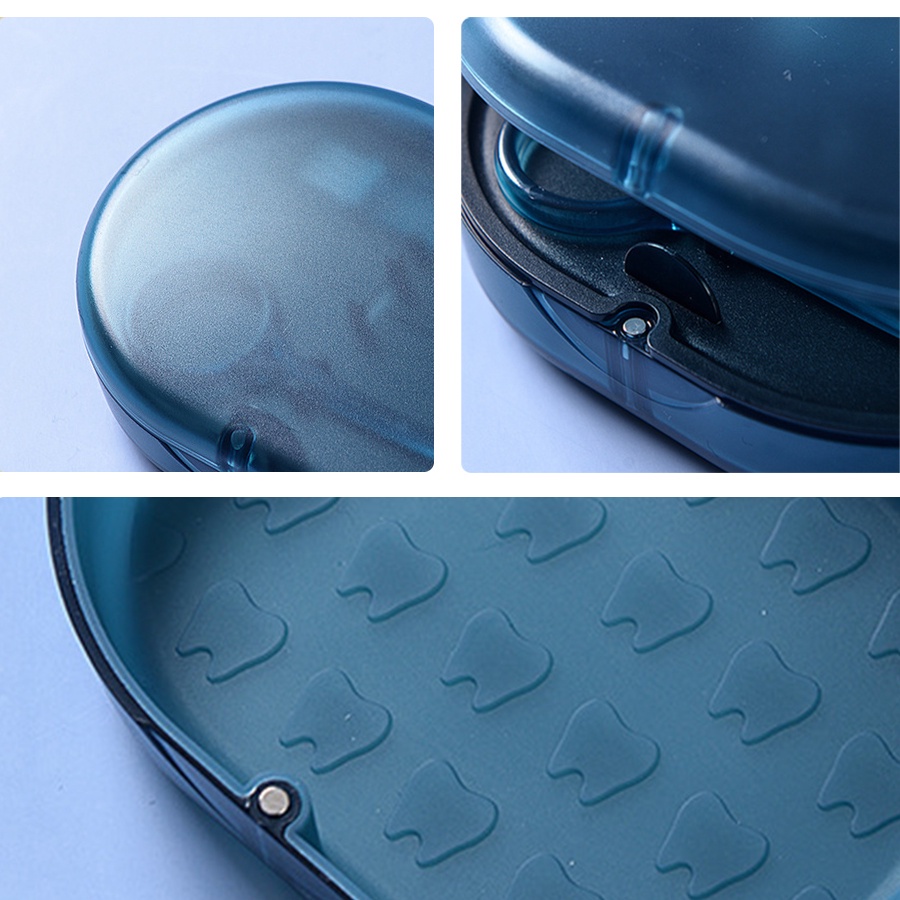 Purpose Must High Quality Two layers of large capacity Orthodontic Retainer Braces Storage Box Waterproof Breath Soak... - Image 3