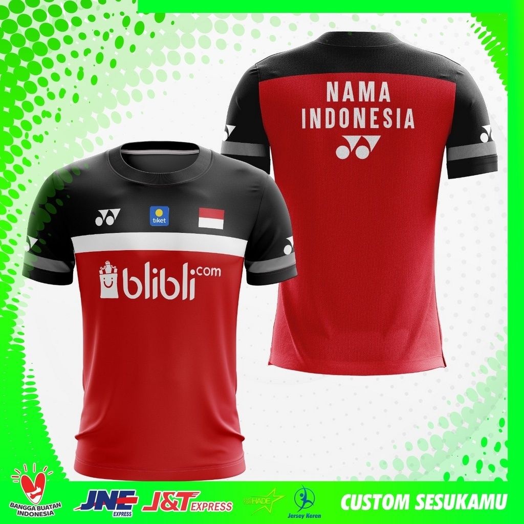 2022 Badminton Jersey Bilibili Yonex Indonesia Team Jay Malapan Badminton Jerseysia TRIBUTE TO KEVIN & MARKUS BY