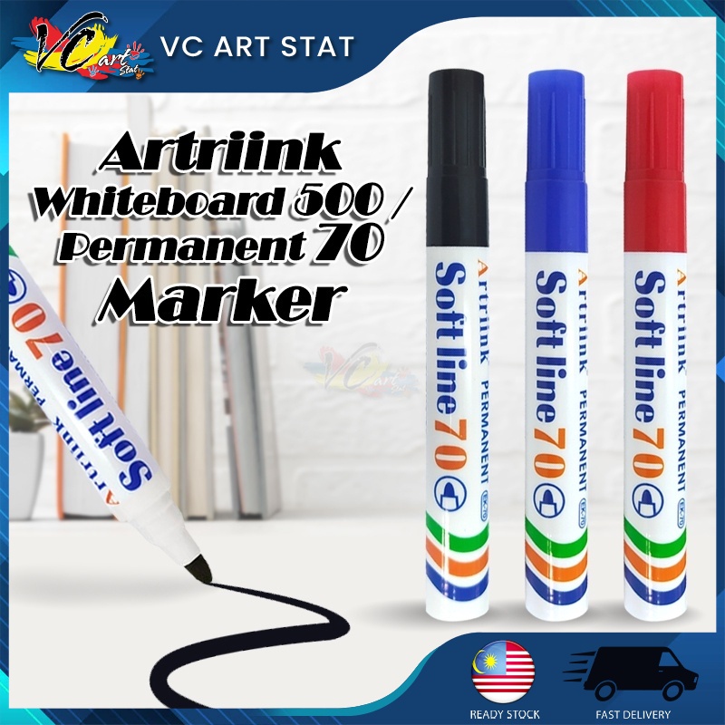 VC Art Whiteboard Permenant Marker Pen 500 Papan Tulis maker pen sekolah cikgu papan putih alat pejabat alat tulis