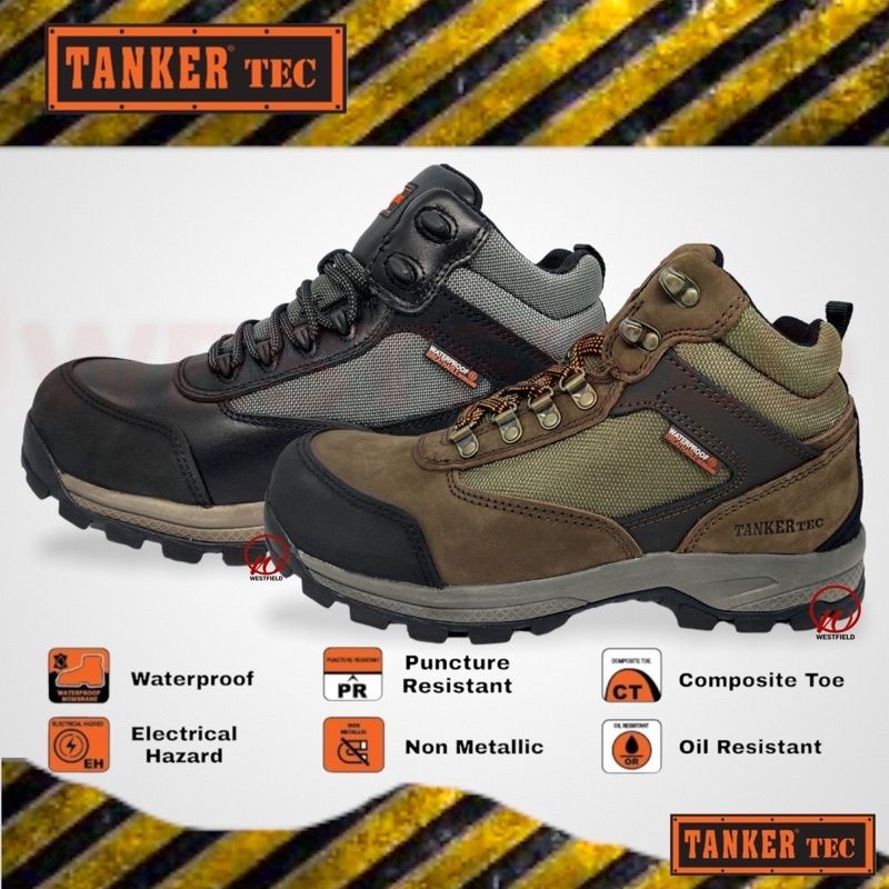 Tanker Tec Heavy Duty Waterproof Tactical Safety Boots Shoe TKT 60007