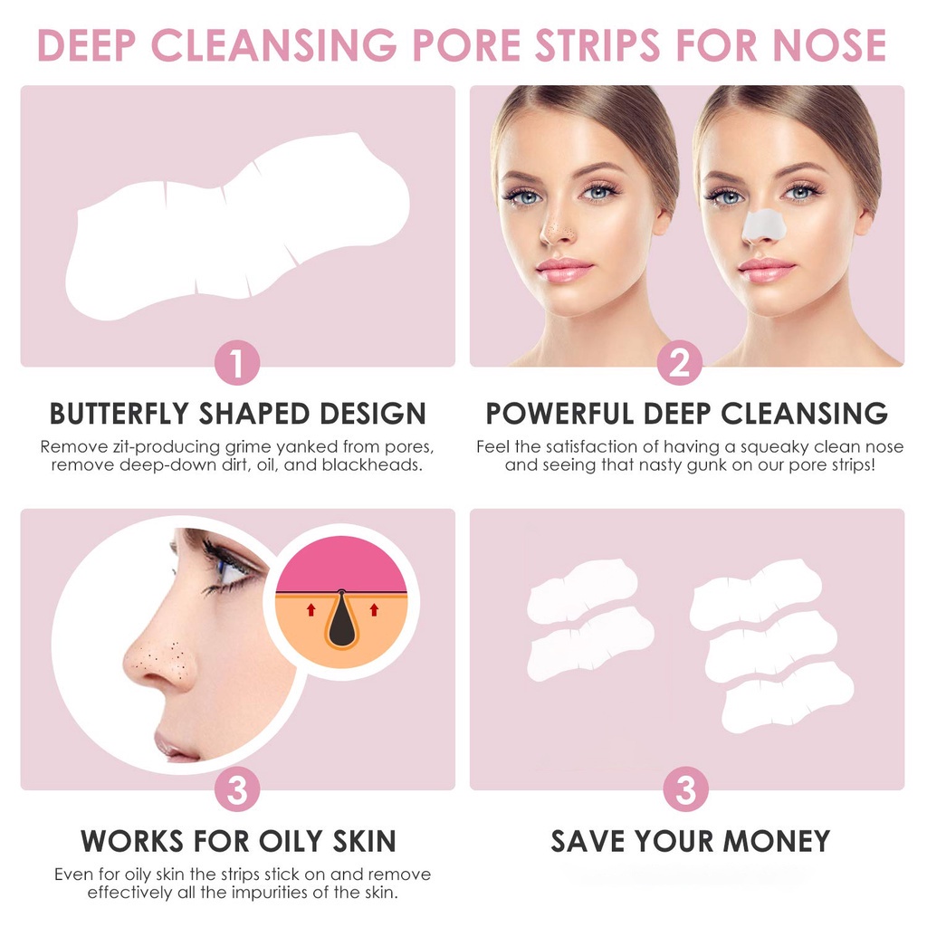 Have Versatile 10PCS Nose Blackhead Remover Mask Deep Cleansing Skin Care Shrink Pore Acne Treatment Black dots Clean... - Image 3