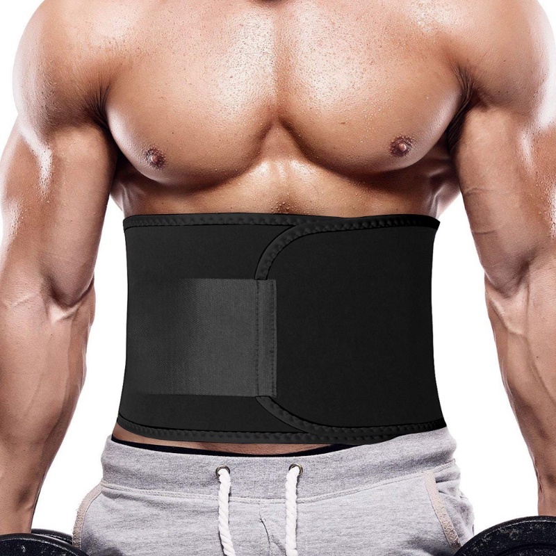 Men Sweat Belt Waist Trainer Cincher Hot Shaper Sauna Slimming Fitness Body Shaper Workout Girdles Fat Burner Gym Belt