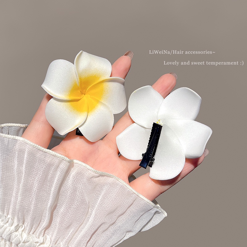 Summer New Flower Hair Clip Korean Broken Hair Bangs Clip Cute Girl Hair Accessories