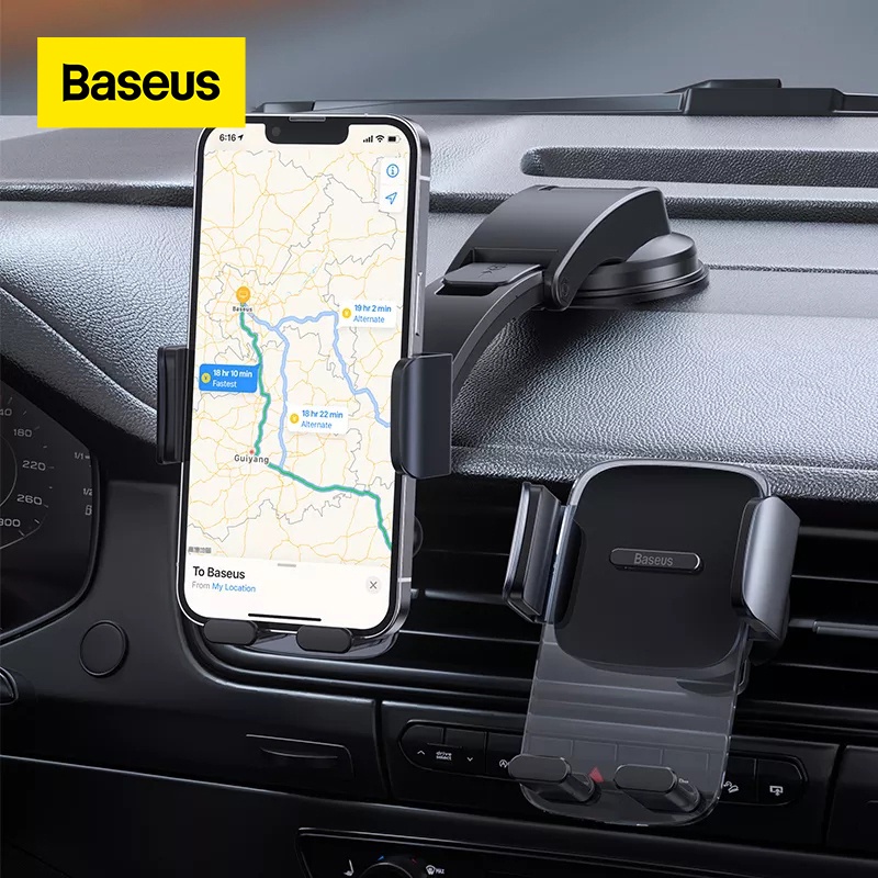 Baseus Original Easy Control Pro Clamp Airvent DashBoard Car Phone Holder Phone Mount 2 Way