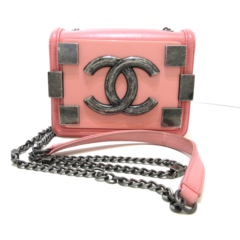 Secondhand CHANEL shoulder bag pink
