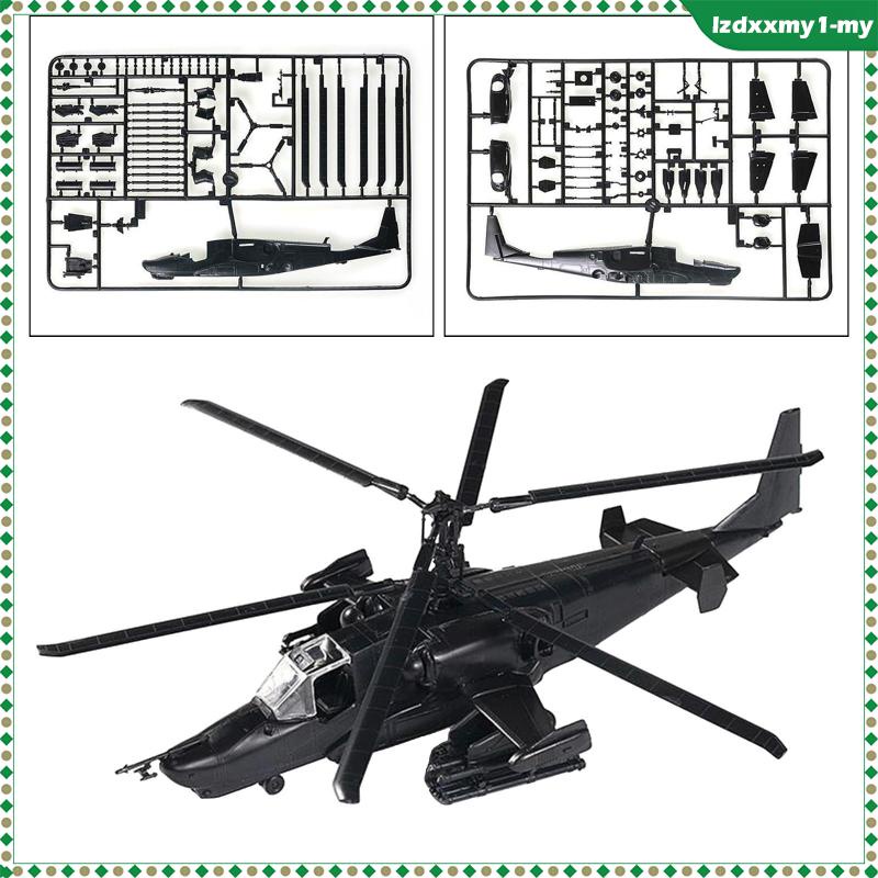 [ Russian Attack Helicopter Model Kits, DIY Aircraft Kits ,1:72 Fighter Model, Educational Home Decoration Simulation Collectables for Gifts Home