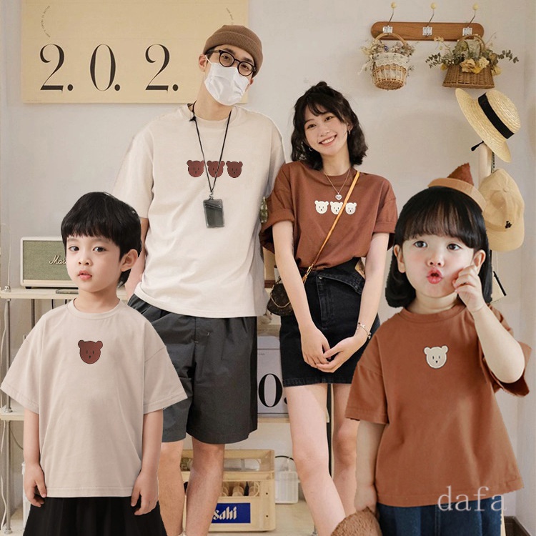 [family set clothing]100kg Can Wear~2023 New Family Photo Parent-child Clothing Mother's and Women's Clothing Pure Cotton Parent-child Clothing Photography Family Clothing