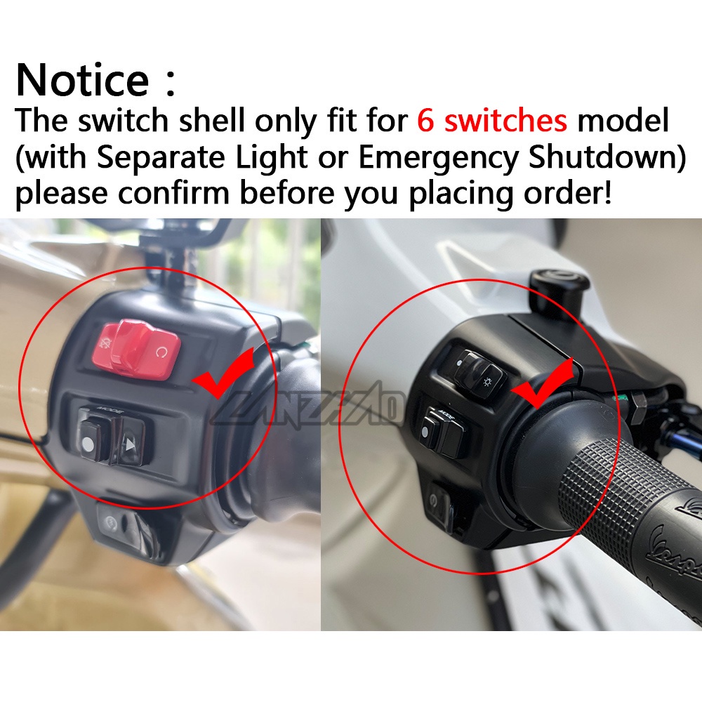 Multi Quality VESPA Sprint 150 2019-2021 Matte Black Accessories Light Cover Switch Shell Lining Strip Trim Trumpet G... - Image 2