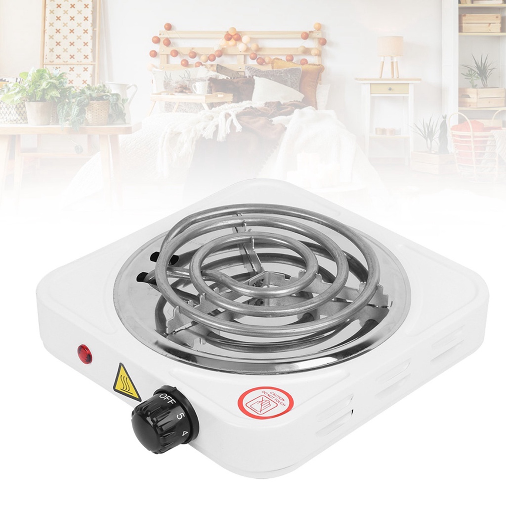 [WON]1000W Stainless Steel Portable Single Tube Electric Stove Home Electric Stove US Plug 110V