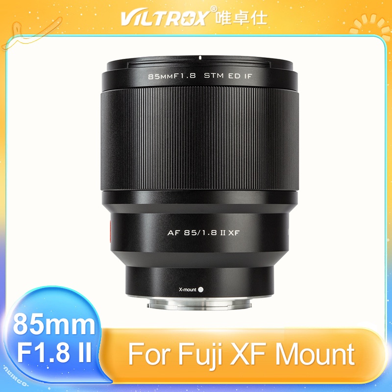 Viltrox 85mm f1.8 II STM Autofokus Tetap fokus lensa untuk kamera Fuji X mount X-T30 X-T3 X-PRO3 X-T200 X-T2