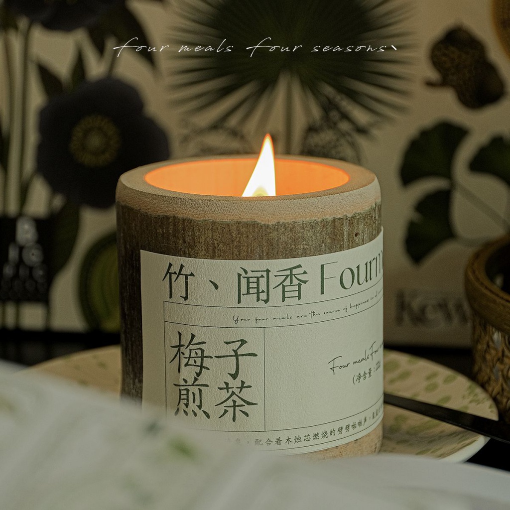 [Tutu] [Bamboo You Peace] Scented Candles Natural Soy Wax Handmade Original ins Little Red Book Holiday Souvenirs