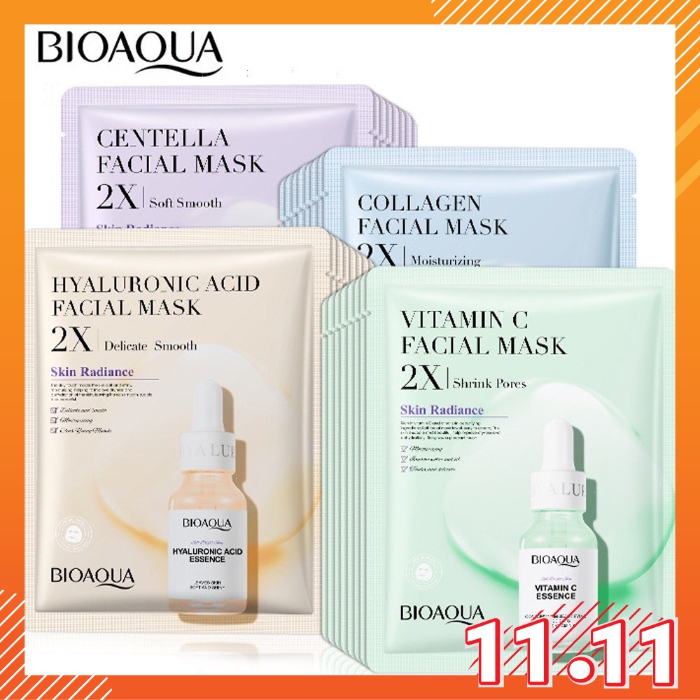 MAY BIOAQUA Centella Collagen Hydrating Moisturizing Refreshing Moisturizing Facial Mask (1pcs)