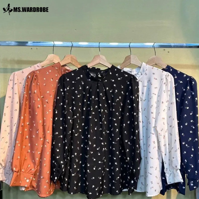 Ready Stock Blouse Kemeja Design Terbaru Blouse Viral Leher Bulat Baju Murah Terkini Baju Design Baru