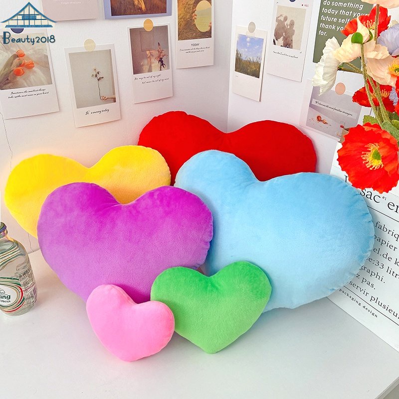 Romantic Heart-shaped Throw Pillow Plush Sofa Seat Cushion Home Supplies