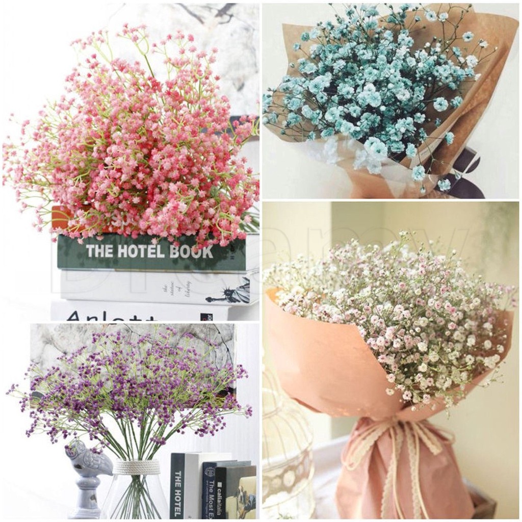 [Recommend] Gypsophila Silk Flowers Accessories Christmas Decor Products Home Decor Baby's Breath Artificial Fake