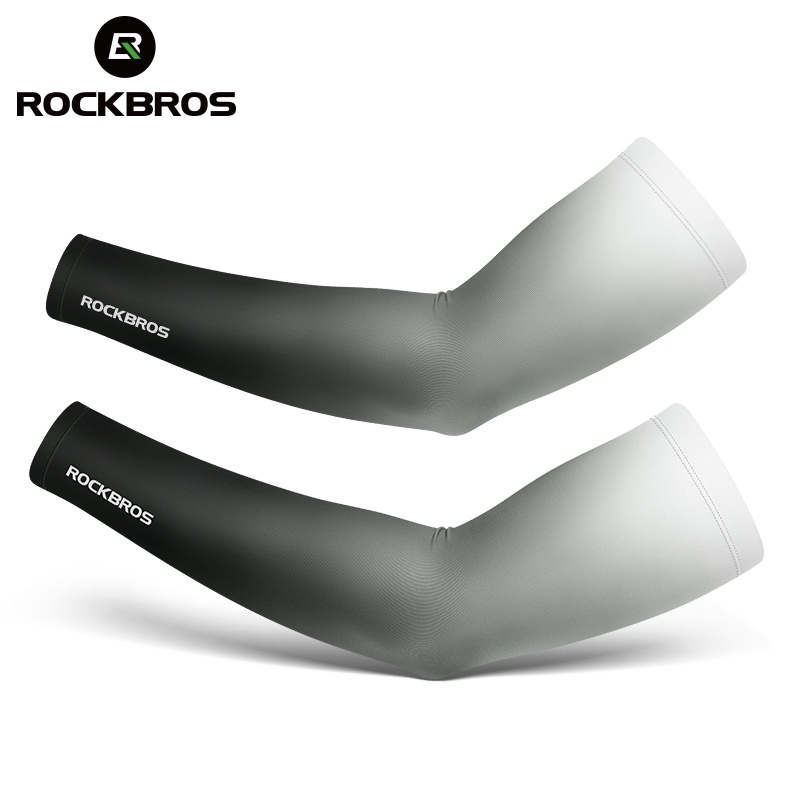 ROCKBROS Ice Silk Arm Sleeves Summer Anti-UV Sun Protection Men Women Arm Warmers Breathable For Cycling Fitness Fishing Sunscreen Outdoor Sports Hand Sock