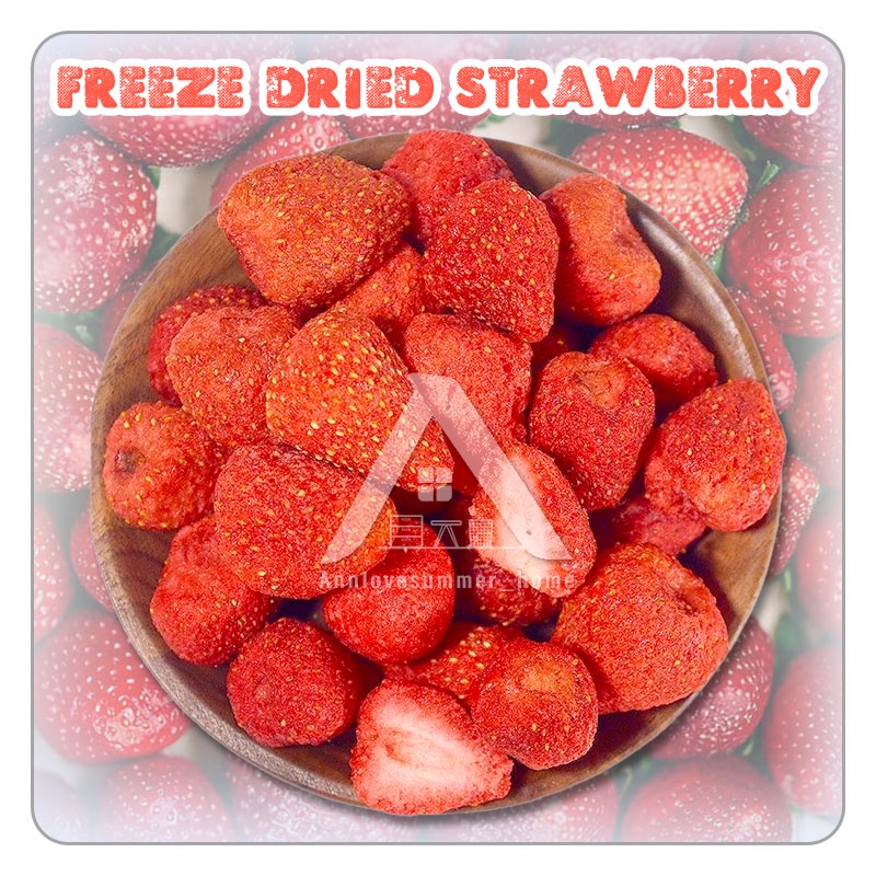 【】Premium Whole Size❗️50G/100G 特级冻干草莓脆Freeze Dried Crunchy Strawberry Strawberi Kering Ranggup Snacks 保证脆！！