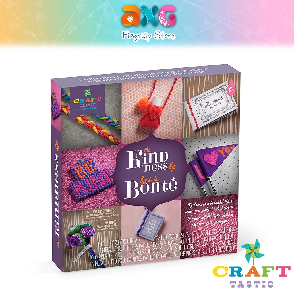 Craft Tastic The Kindness DIY Handcraft Kit (CT1680) 9 Crafts in 1 Box Children Art & Crafts Fun