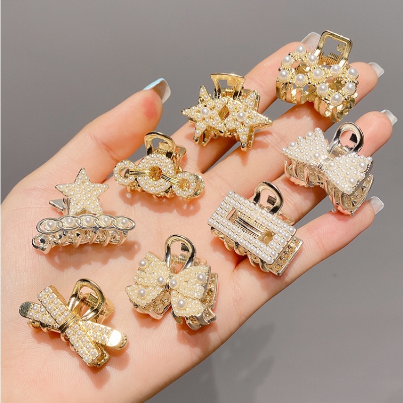 Hair Clip Korean Fashion Pearl Hairpin Crab Clips Little Shark Clip Hair Claw Clips For Woman Girls Hair Accessories