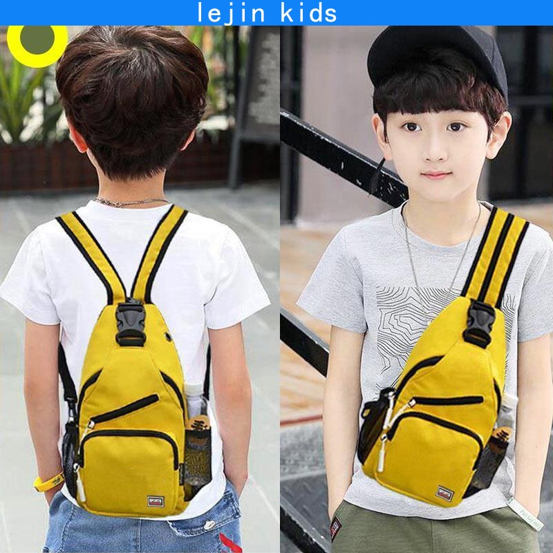 Kids Boys Backpacks Fashion Small Bags Trendy Children's Summer Girls Travel Cross-Body Chest Primary School Students Childrens Baju Budak Perempuan