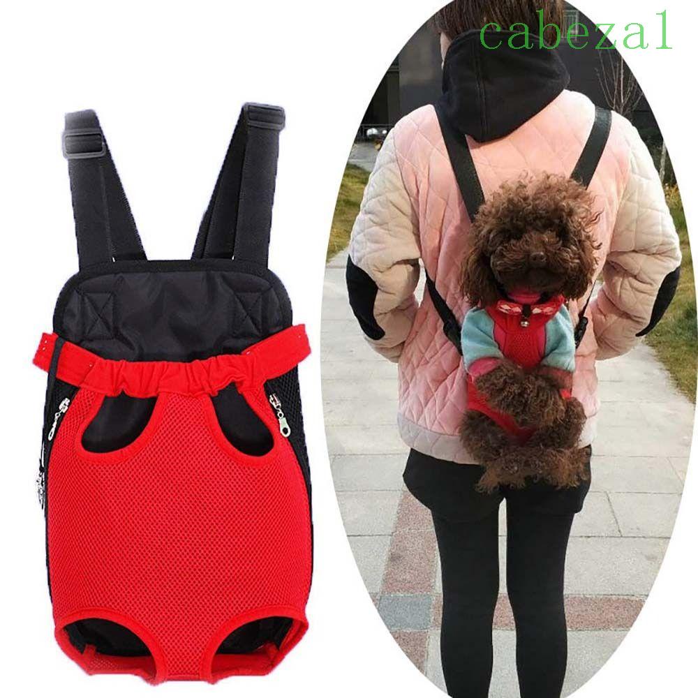 CABEZA Pet Backpack Mesh Breathable Outdoor Travel Pets Products For Small Dogs Hiking Camping Pet Strap Shoulder Bag