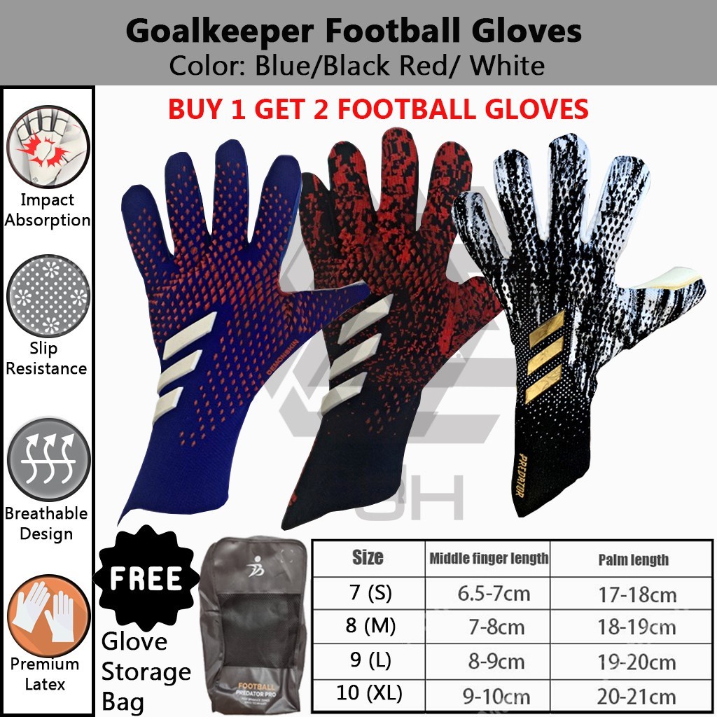 3H Professional Football Glove Training Football Goalkeeper Breathable Adults New Latex Gloves 守门员手套