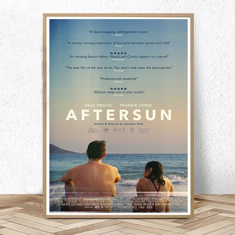 2022 New Movie Aftersun Poster High Scores Healing Film Canvas Painting Wall Art Pictures Home Cinema Club Decor Best Gift