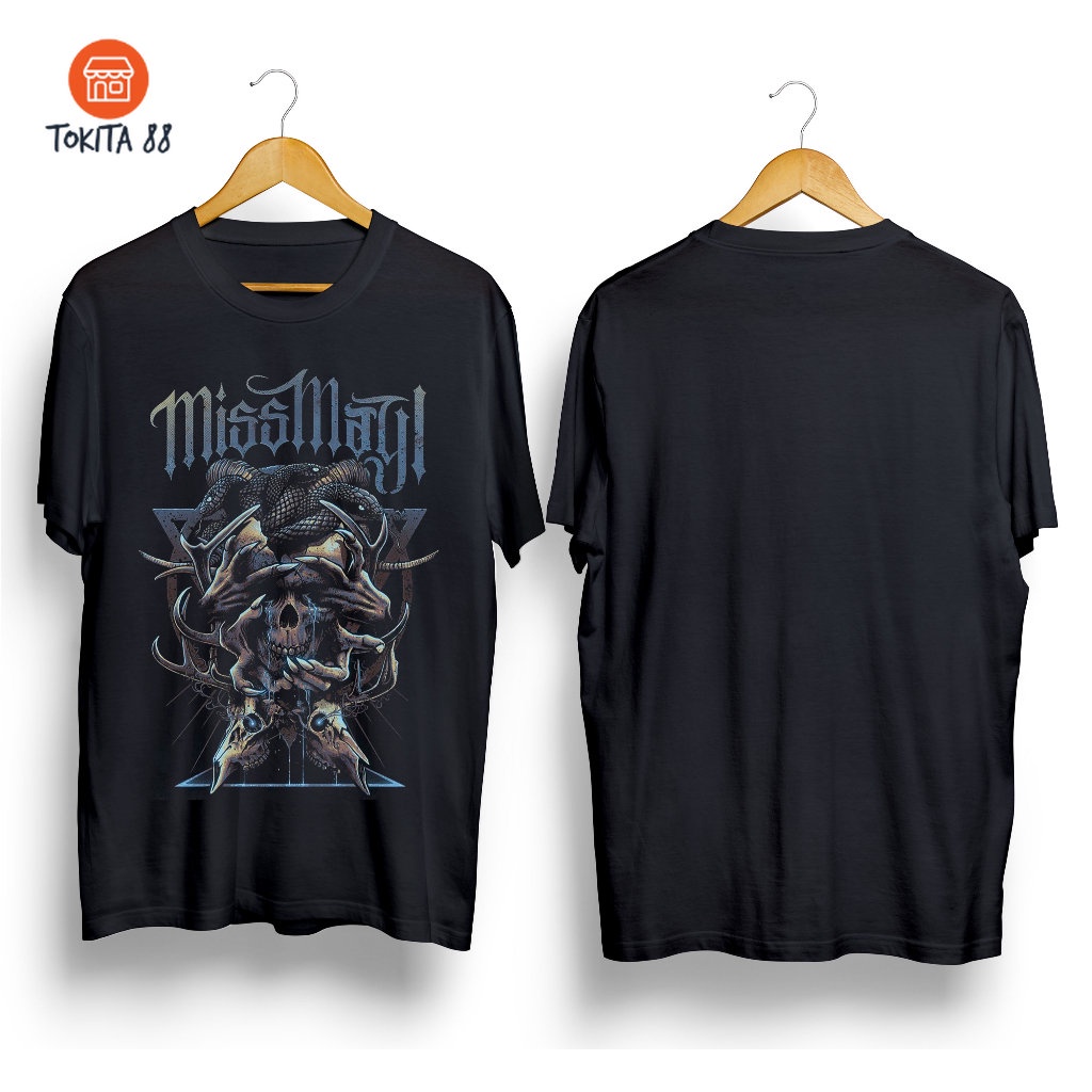 Kaos Distro Men MISS MAY I Premium T-shirt Band Metal Material Cotton Combed 24s Kaos Music Kaos Metal