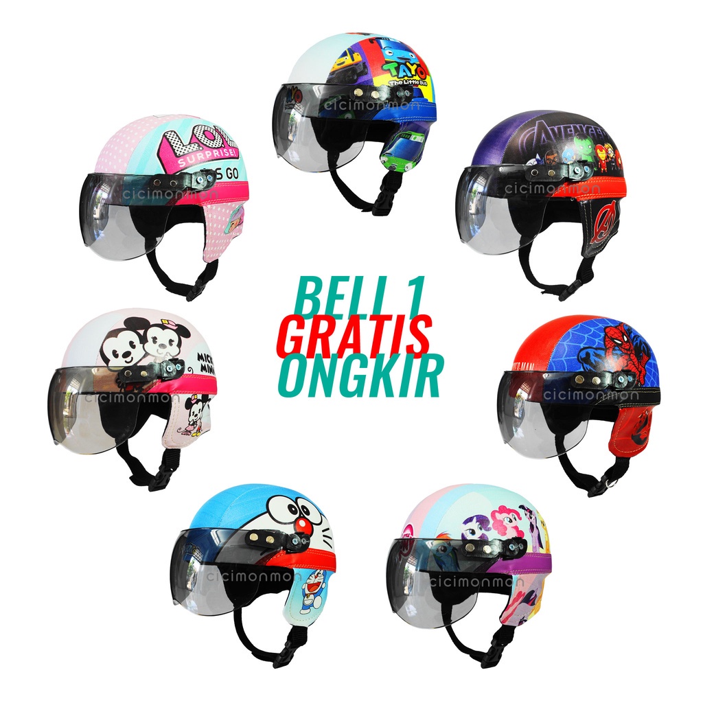 Premium Reliable Helmet Budak Super Toddler Child Retro Character Have - Image 5