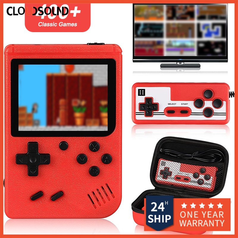 Retro Portable Mini Pocket Game Machine Video Game Console Built-in 400 Games 3.0 Inch LCD Screen Kids Gift 8-Bit Handheld Game 2 Player AV Output Gameboy