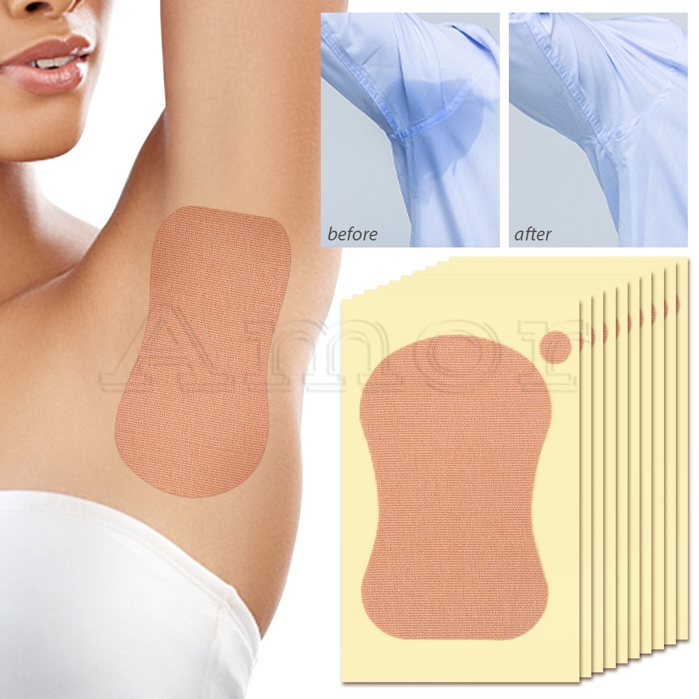 Breathable Armpit Care Summer Comfortable Deodorant Sticker Armpit Foot Sweat Self Adhesive Underarm Sweat Pad Invisible Sweat Absorbing Unisex Perspiration Deodorant Pads Reduce