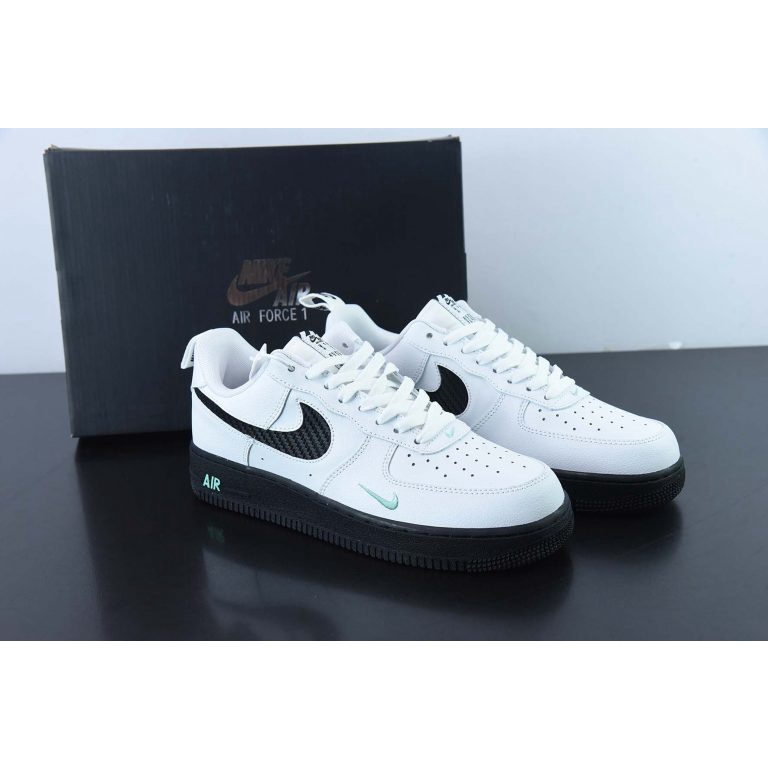 Air Force 1 Low White Black Teal DR0155-100 Sneaker Shoes