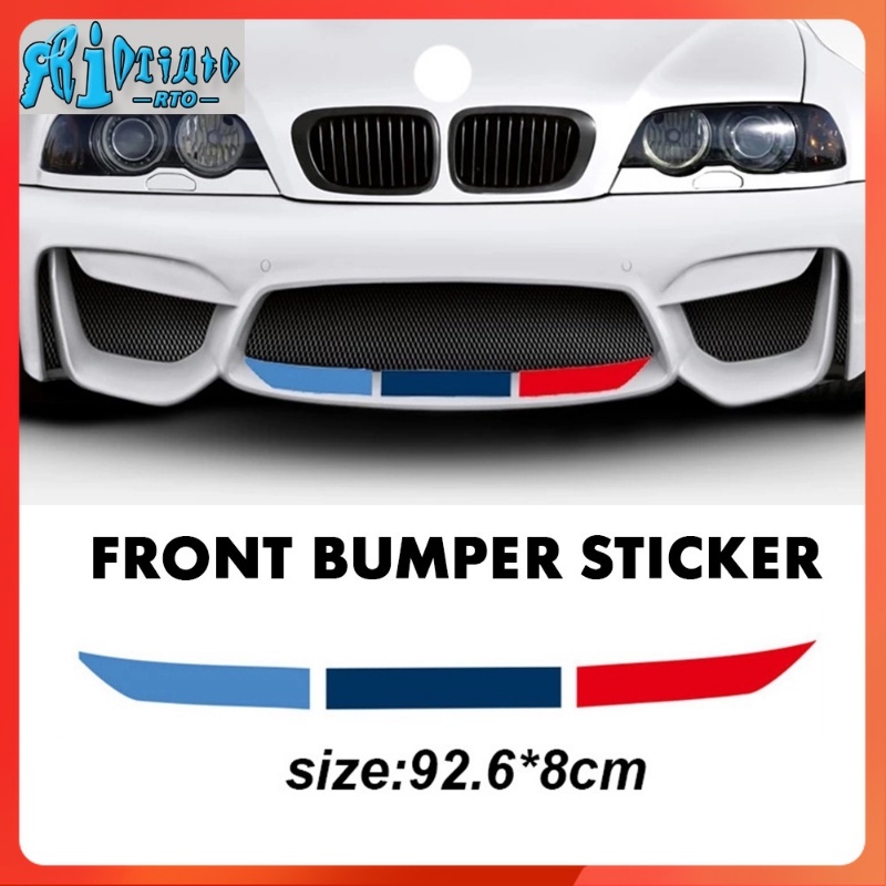 RTO M Performance Car Front Rear Bumper Sticker For BMW E36 E39 E46 E60 E61 E64 E70 E71 E85 E87 E90 E83 F10 F20 F21 F30 E80 M3 M5