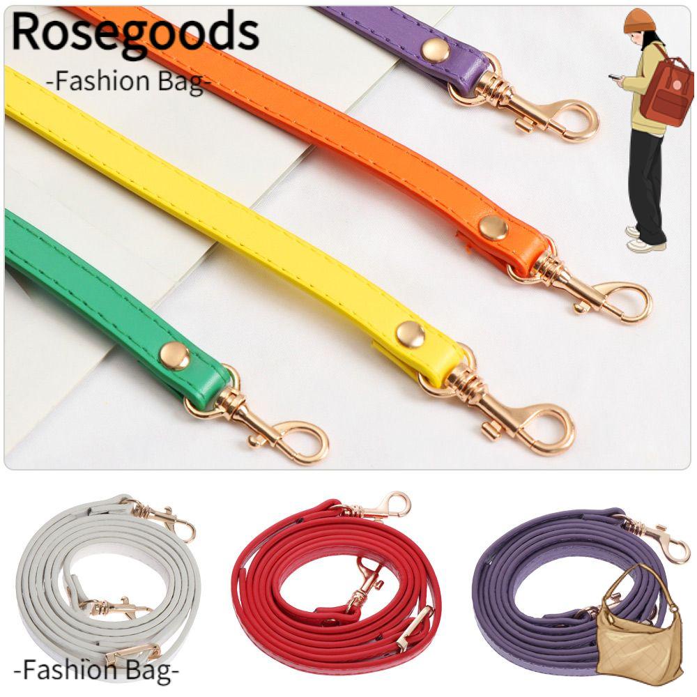 ROSE 120cm Fashion Handbag Belts Adjustable Shoulder Bags Accessories Leather Strap Crossbody Detachable Women Replacement Purse Handle/Multicolor