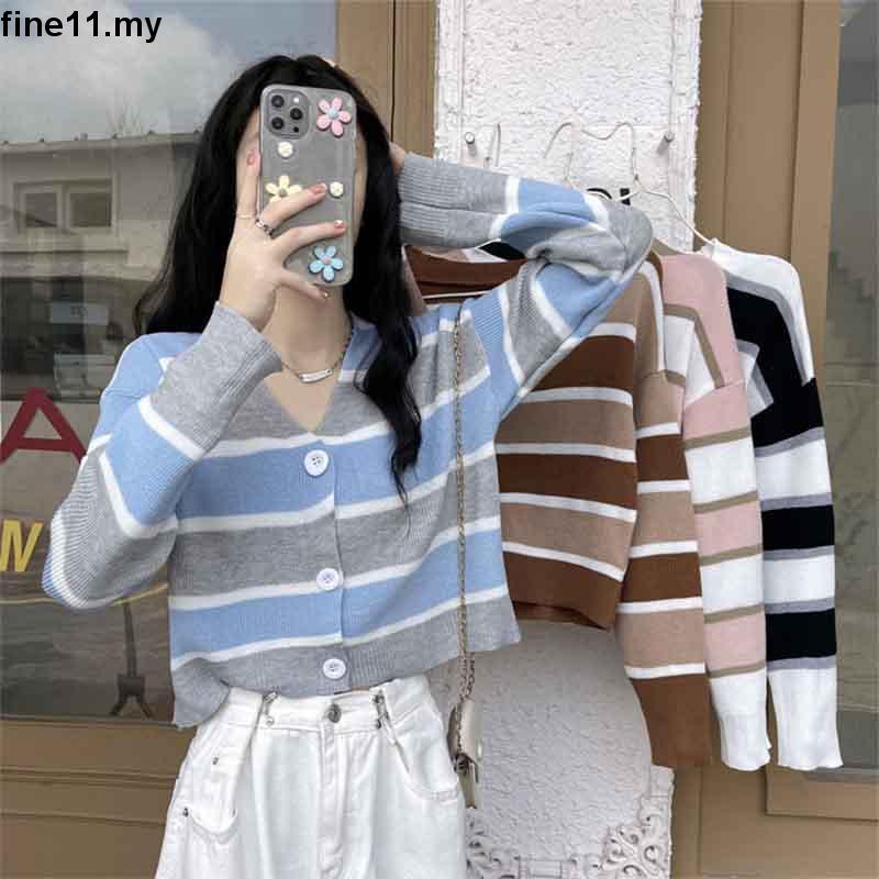 【Malaysia stock】Autumn Gentle Style Knitted Cardigan Top fine11