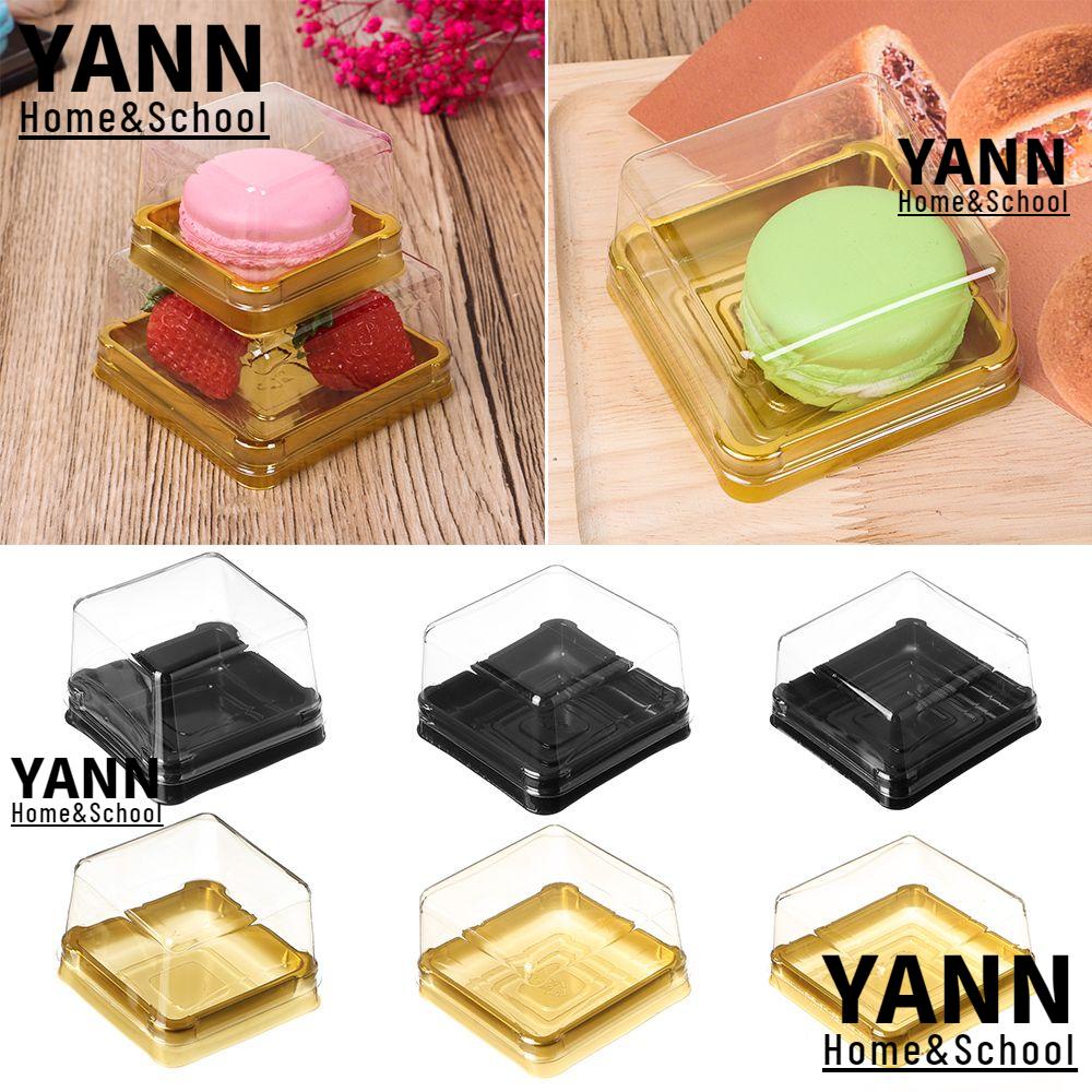 YANN 50Sets Hot Candy Box Packing Box Square Moon Cake Wedding Party Christmas China Mid-Autumn Festival DIY Cupcake Packaging Multi Size Mooncake Container