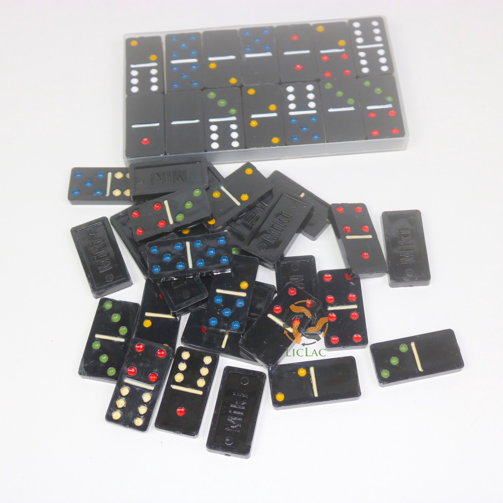 Must Purpose Domino Chess Toy Set Black Flag Box High Quality Plastic Material Sharp Piece Home Baby - Image 5