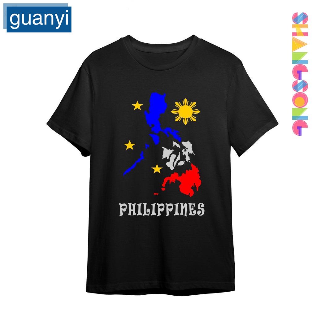 Philippine Map Printed PH Shirt Blend - Pinoy Pilipinas Souvenir Unisex Tshirt