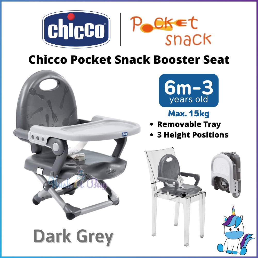 Chicco Pocket Snack Portable Highchair Booster Seat - Pink
