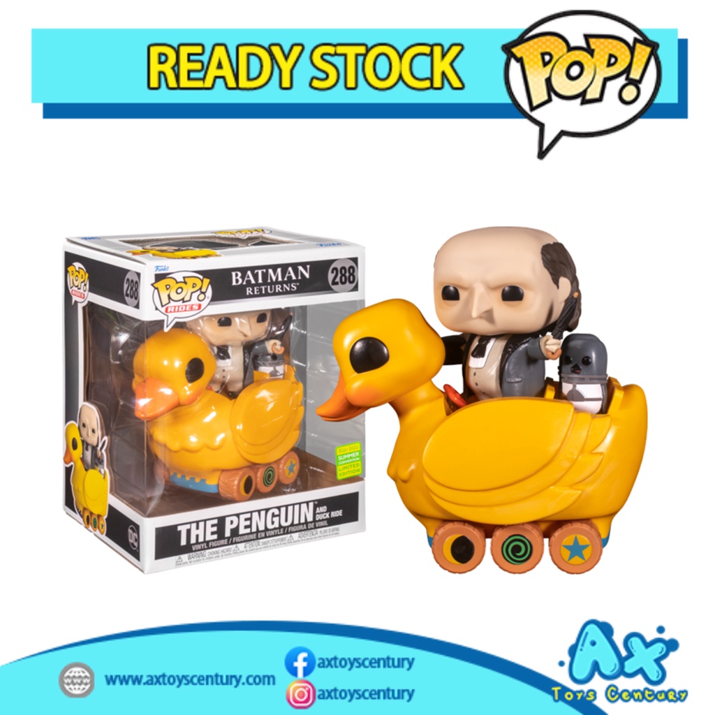 Funko Pop! Batman Returns - Penguin with Duck Ride #288 2022 Summer Convention Limited Edition 100% Genuine