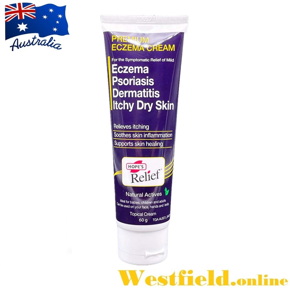 [Australia Import EXP 10/2026] Hope's Relief Eczema Cream ( 60g )(Eczema, Psoriasis, Dermatitis)